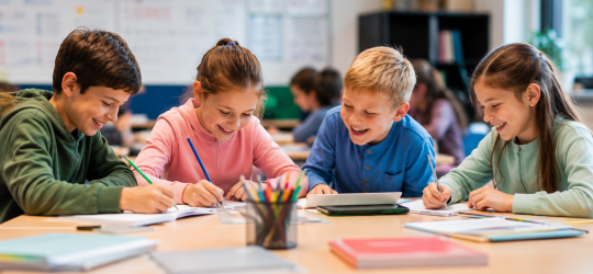Kinder lernen mit Freude